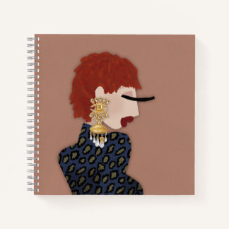 Carnet Josephine aux grandes boucles d'oreilles mode