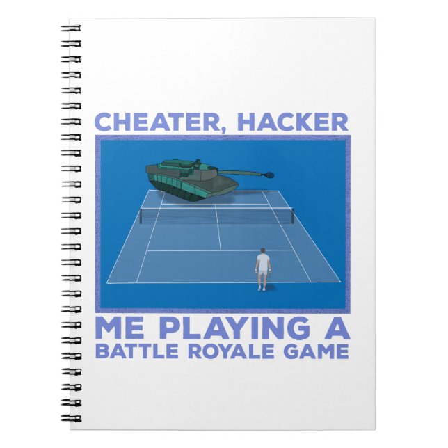 Carnet Jouer à un jeu de bataille Royale (Devant)