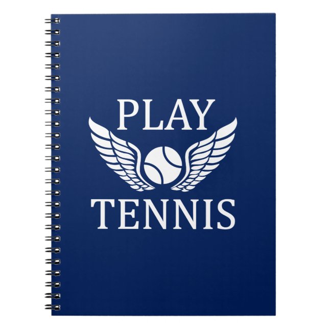 Carnet Jouer au tennis (Devant)