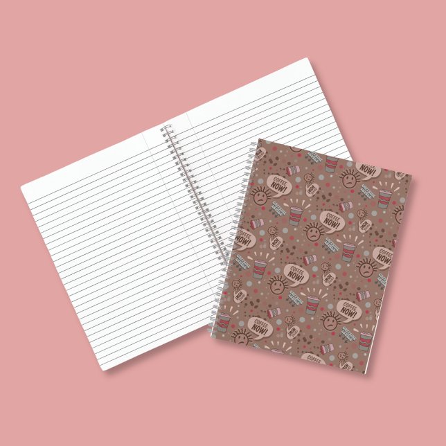 Carnet Jouer café maintenant Mocha Motif (Créateur téléchargé)