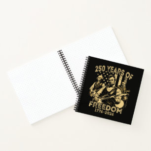 Carnet Jouer de la guitare 4 juillet 250e anniversaire