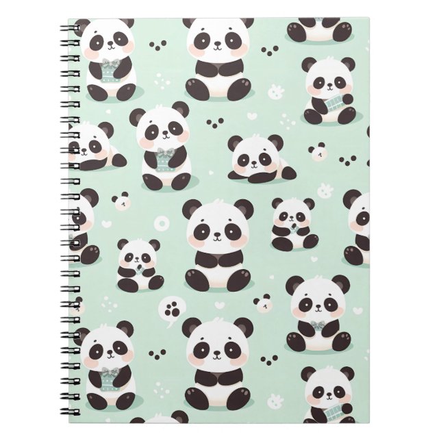 Carnet Jouer Motif Panda (Devant)