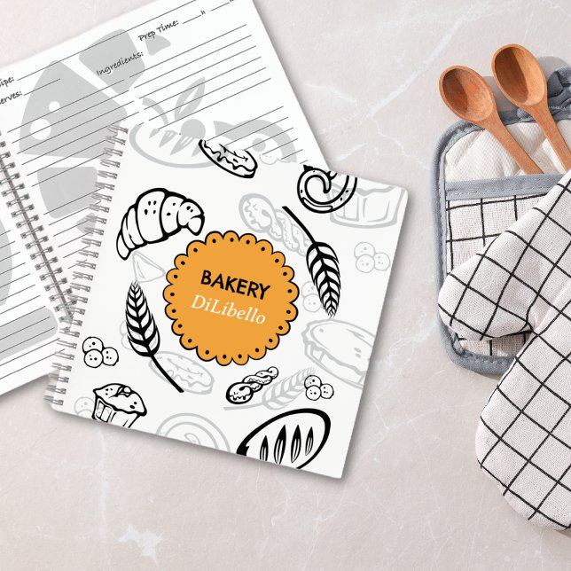 Carnet Jouer Pain de Doodle Illustrations Boulangerie (Playful Doodle Bread Illustrations Bakery Notebook)