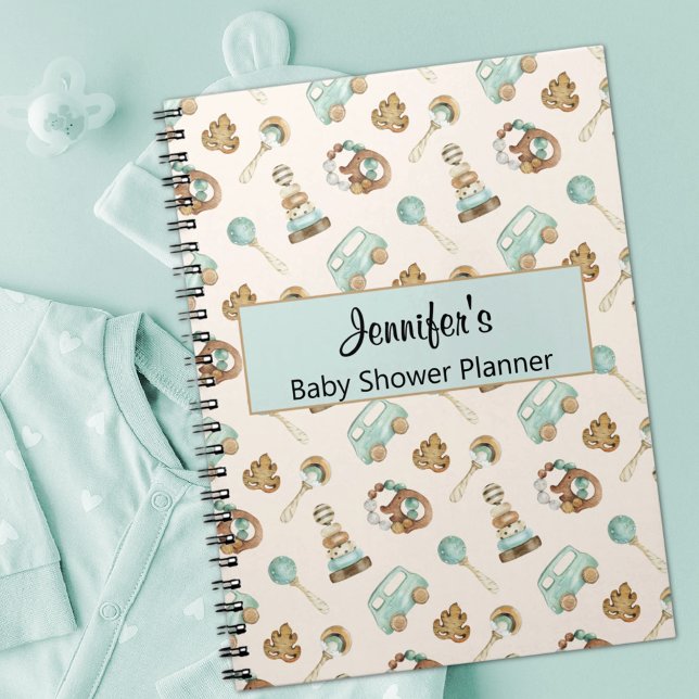 Carnet Jouets Vintages Boho Baby shower (Créateur téléchargé)