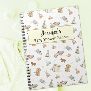 Carnet Jouets Vintages pour garde-Baby showers jaunes