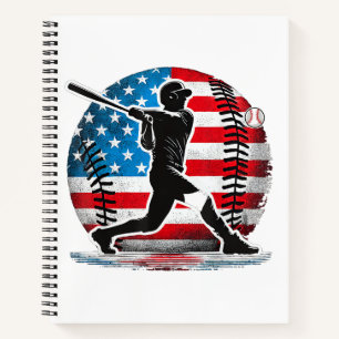 Carnet Joueur de baseball américain avec les États-Unis