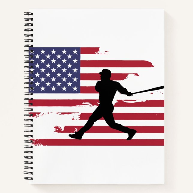 Carnet Joueur de baseball Silhouette (Devant)