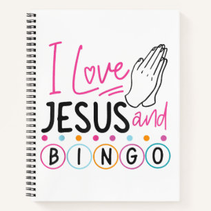 Carnet Joueur de Bingo Jésus Foi Chrétienne J'aime Jésus 
