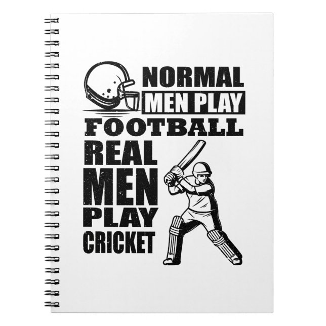 Carnet Joueur de cricket | Les idées cadeaux de l'équipe  (Devant)