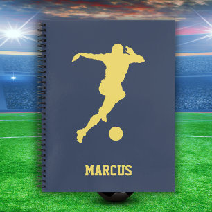Carnet Joueur de football personnalisé