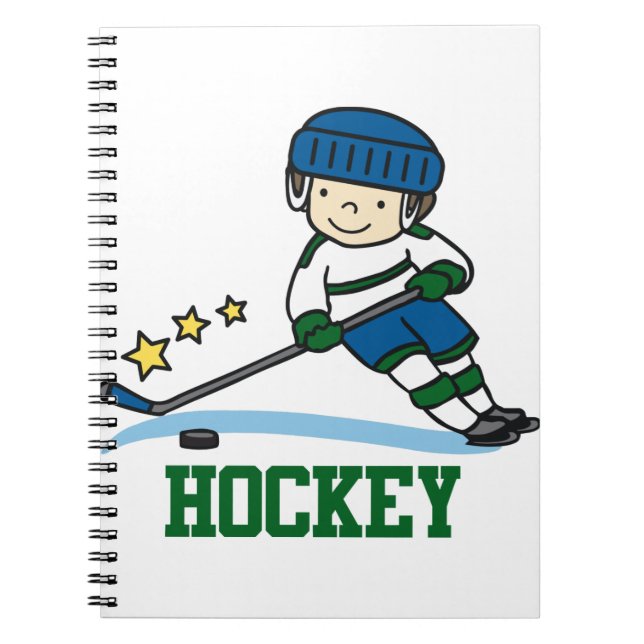 Carnet Joueur de hockey (Devant)
