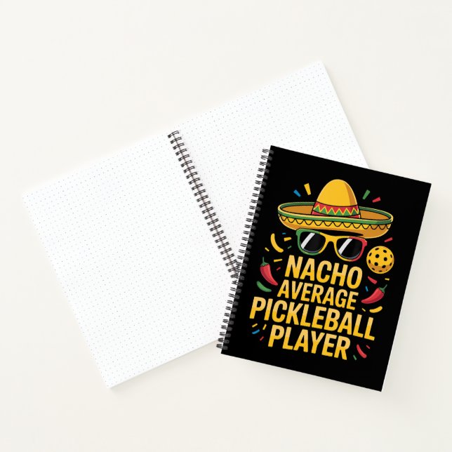 Carnet Joueur de pickleball moyen nacho (Intérieur)