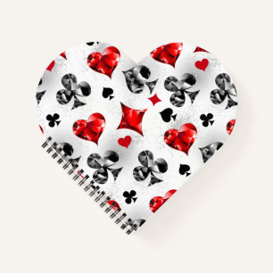 Carnet Joueur de poker Joueur de cartes de jouer costumes