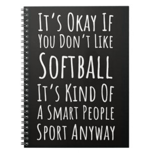 Carnet Joueur de softball drôle
