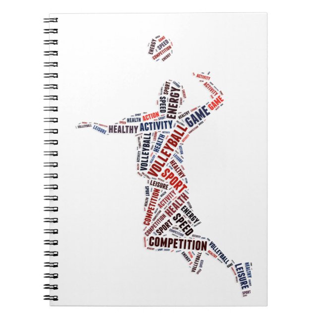 Carnet Joueur de volley-ball (Devant)