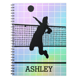 Carnet Joueur de volley-ball Net Colorful