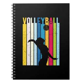 Carnet Joueur de volley-ball | Volley-ball Vintage