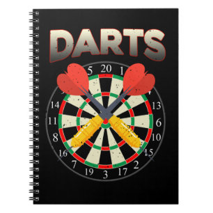 Carnet Joueur fléchettes rétro Dart