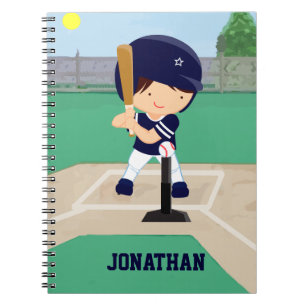Carnet Joueur mignon personnalisé de bande dessinée de