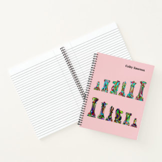 Carnet Joueurs de jeu Couleur arc-en-ciel Pièces d'échecs