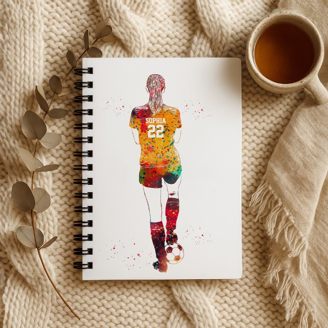 Carnet Joueuse de football (Créateur téléchargé)