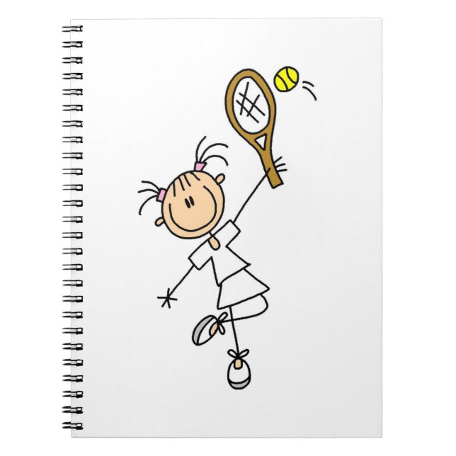 Carnet Joueuse de tennis Figure féminine (Devant)