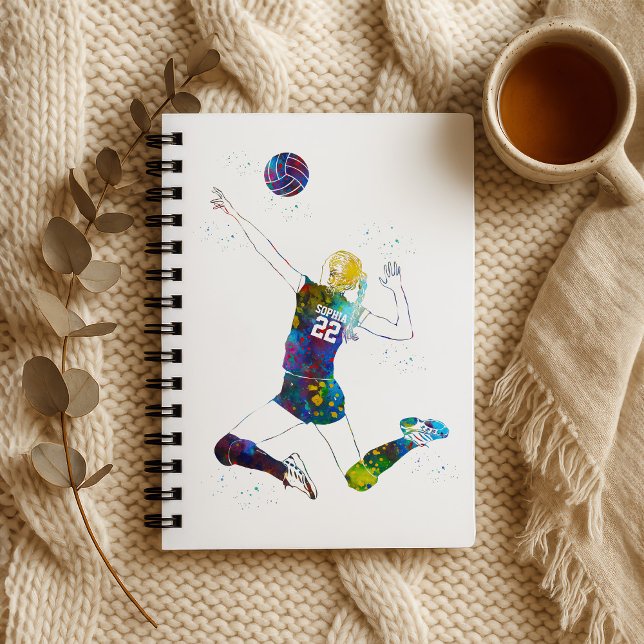 Carnet Joueuse de volley-ball féminine (Créateur téléchargé)
