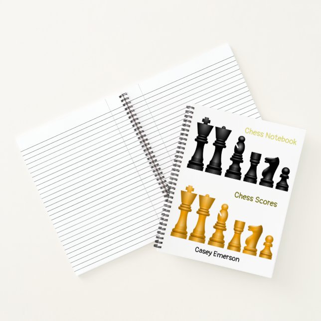 Carnet Jouons à la conception des échecs pour les notes e (Intérieur)