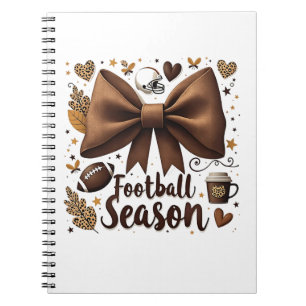 Carnet Jour de football Bow Coquette Football Saison