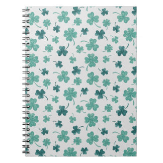 Carnet Jour de la Saint Patrick de Shamrock d'aquarelle d