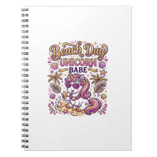 Carnet Jour de plage licorne bébé licorne stylée créa Zaz