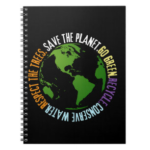 Carnet Jour des terres Sauvez la planète Devenez écolo