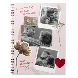 Carnet Jour des Valentines Modernes Photo Couple personna