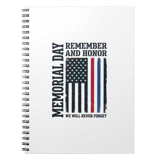 Carnet Jour du Souvenir Hommage et Tribut Vector Des (Devant)
