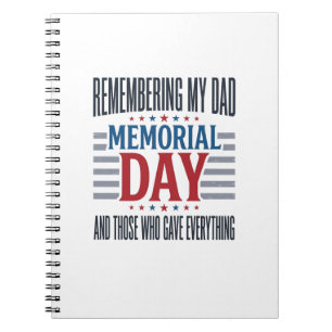 Carnet Jour du Souvenir Papa Hommage Patriotique