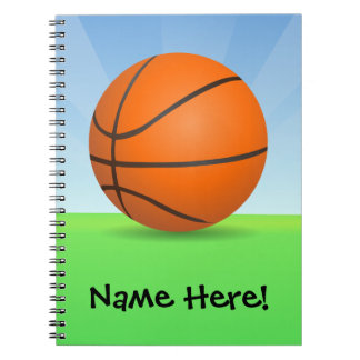 Carnet Jour ensoleillé de basket-ball des sports de