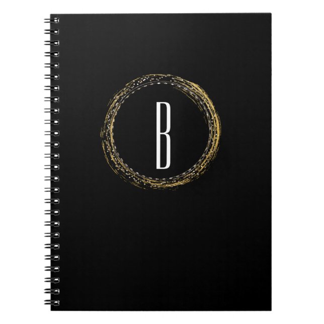 Carnet Journal Cercle de Glamour Étincelant Feuill (Devant)