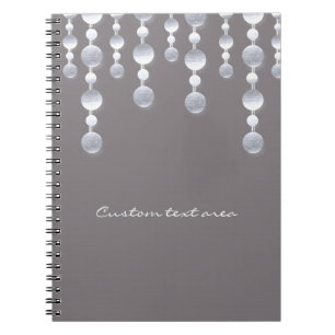 Carnet journal chic Glam Glamour Miroir Gris