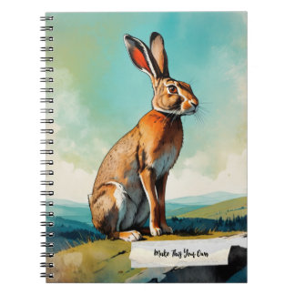 Carnet Journal PERSONNALISÉ Lapin Vintage