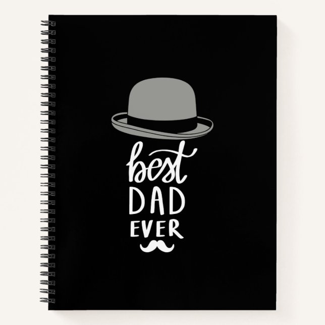 Carnet Journal Vintage Noir & Blanc Propre (Devant)
