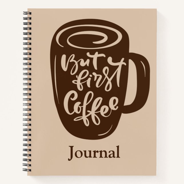 Carnet Journalisation Avec Café (Devant)
