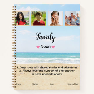 Carnet Journaux photo de famille personnalisés