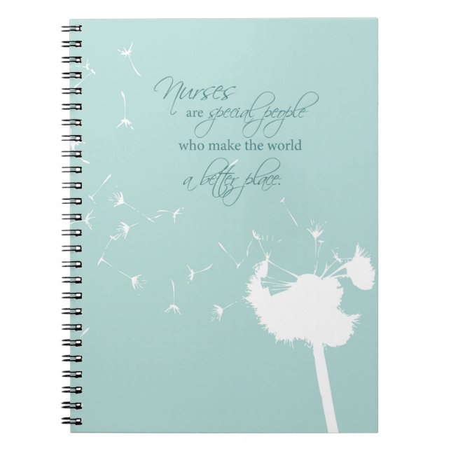 Carnet Journée des infirmières avec Dandelion soufflant s (Devant)