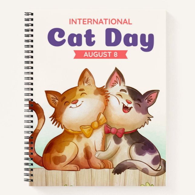Carnet Journée internationale du chat (Devant)