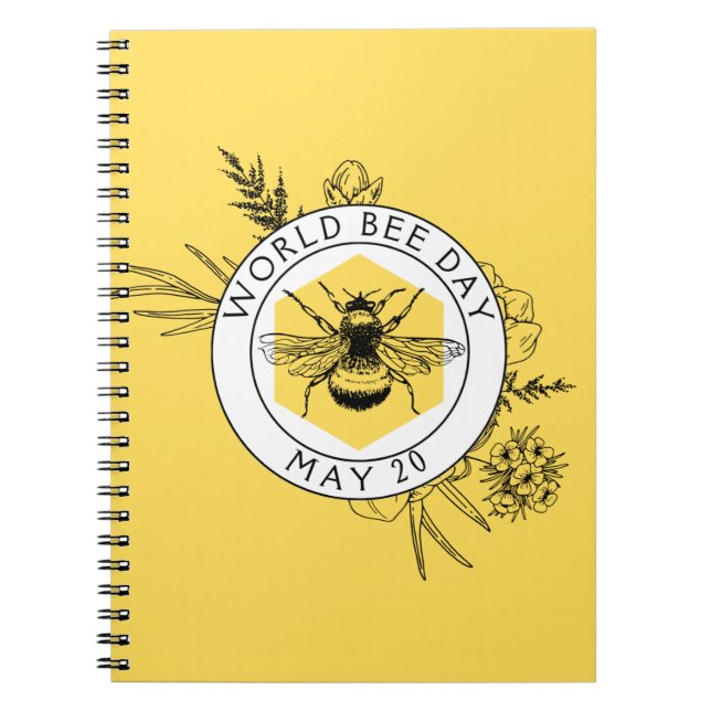 Carnet Journée mondiale de l'abeille (Devant)