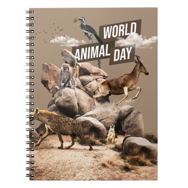 Carnet Journée mondiale des animaux (Devant)