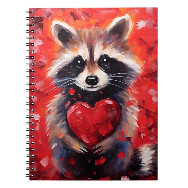 Carnet Journée Racoon Valentines (Devant)