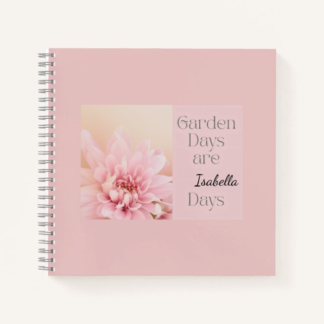 Carnet Journées de jardinage personnalisées, Cadeau de ja (Devant)