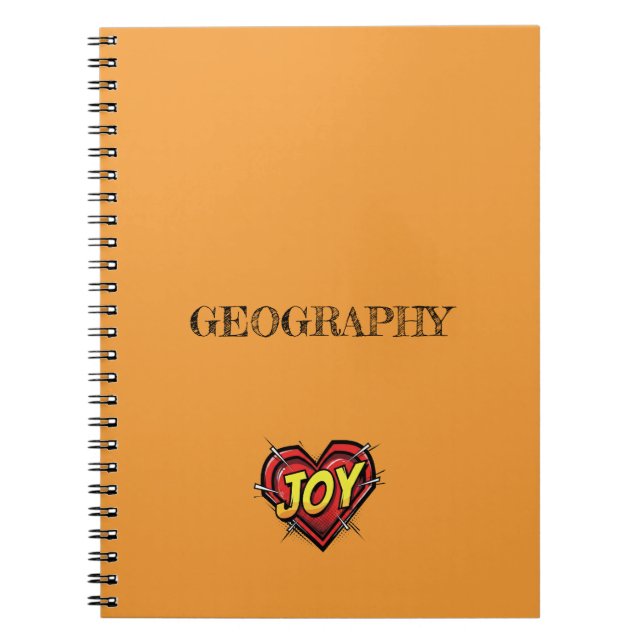 Carnet Joy Orange (Devant)
