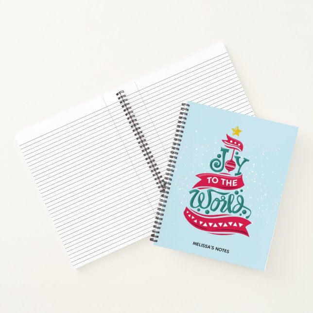 Carnet Joy to the World Christmas Citation Typographie (Intérieur)